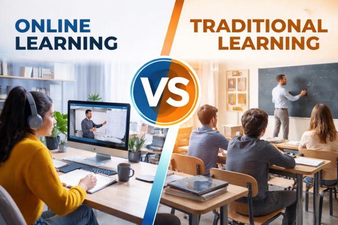 The debate around Online Learning vs Traditional Learning has become one of the most discussed topics in modern education. As technology continues to evolve, students and educators are increasingly faced with the decision of choosing between digital platforms and conventional classroom-based education.