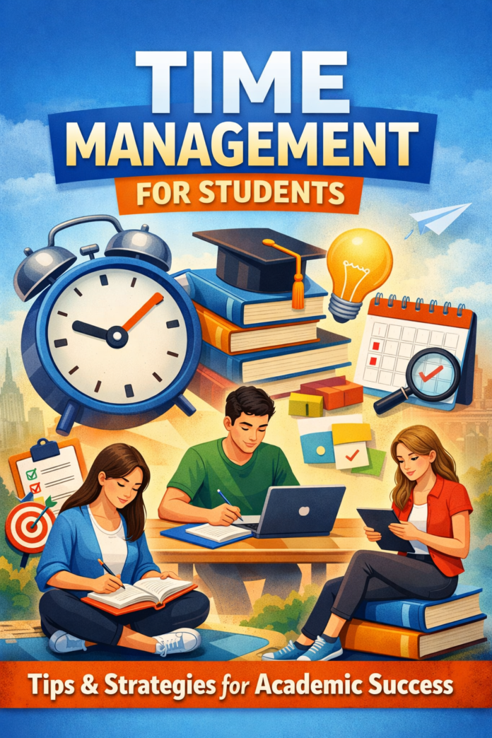 Time Management for Students is one of the most essential skills for achieving academic success, reducing stress, and maintaining a balanced life. In today’s fast-paced academic environment, students often struggle to juggle lectures, assignments, exams, extracurricular activities, and personal commitments. Without proper planning and organization, it becomes easy to fall behind, feel overwhelmed, and lose motivation.