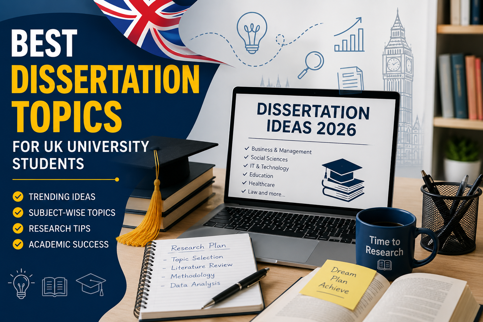 Best Dissertation Topics for UK University Students in 2026